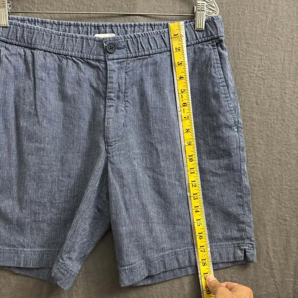 Tommy Bahama Men's Size Large x 6 Blue Linen Blend Chino Shorts